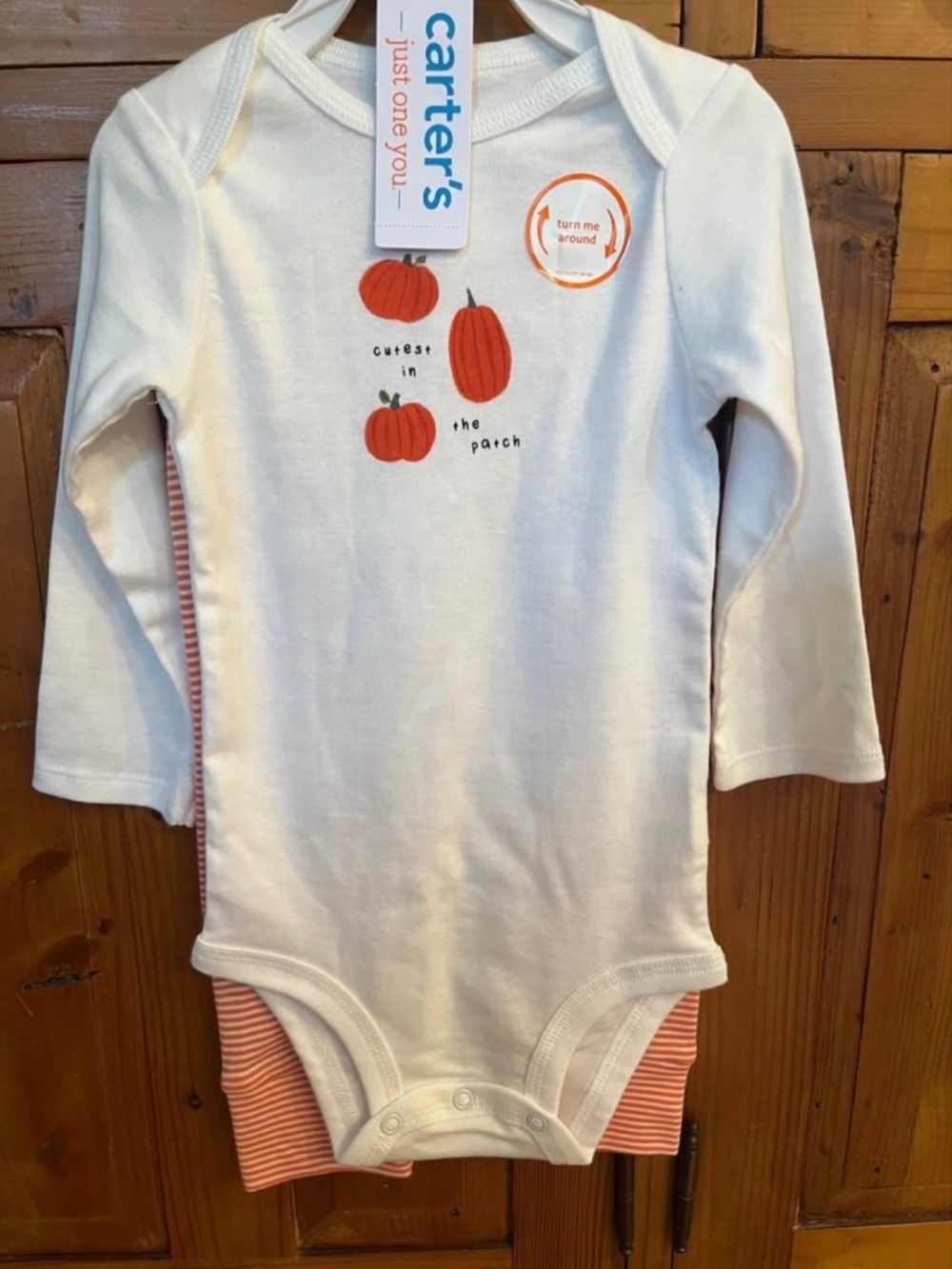 2 piece Carter’s Pumpkin Outfit 12 month